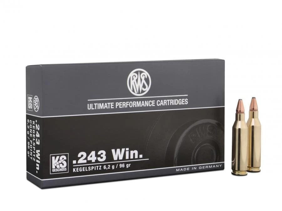 RWS 243Win KS 6,2g 96gr golyós lőszer
